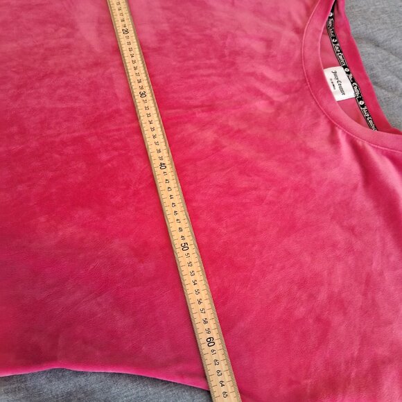 Juicy Couture Pink Velour Top- Size M - Picture 8 of 9